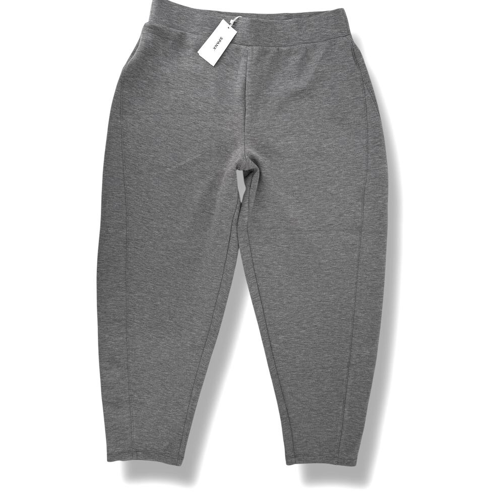 Spanx AirEssentials Barrel Leg Pants Womens Size Large Heather Gray Ankle